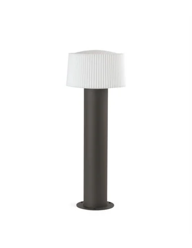 Lámpara baliza de exterior Muffin – Faro – Sobremuro aluminio gris oscuro, 55.9 cm