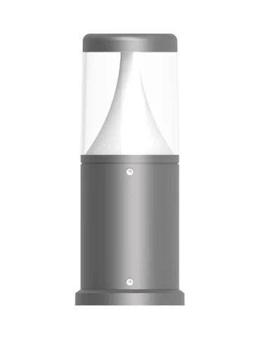 Lámpara baliza de exterior Terra - Iberlamp - Baliza pequeña antracita