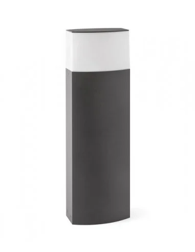 Baliza Datna - Faro - Lámpara de exterior sobremuro LED, gris oscuro
