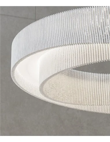 Lámpara colgante Anel - a-emotional light - Lámpara de diseño biomórfico y vanguardista, malla de acero