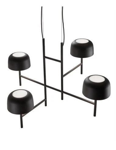 Lámpara colgante Bol - Bover - Lámpara decorativa 4 luces, LED regulable