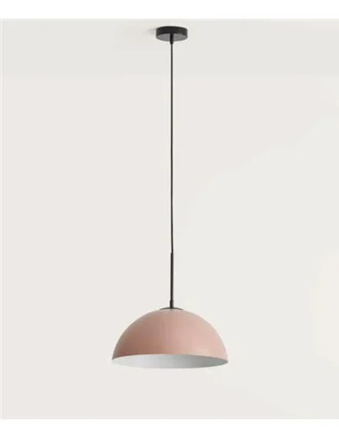 Lámpara colgante Beta - Aromas - Pantalla color nude, Ø 35 cm