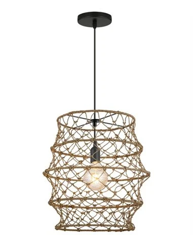 Lámpara colgante Solero - AJP - Lámpara boho chic hecha de cuerda