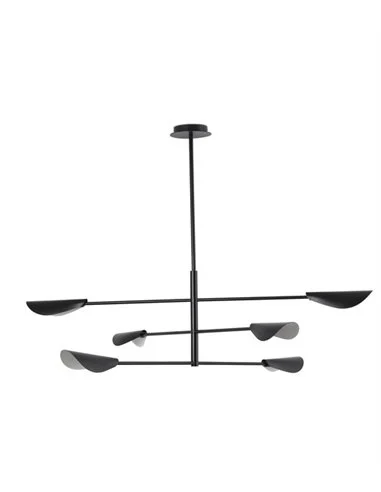 Lámpara colgante Liggera - Faro - Lámpara de techo orientable, 6 luces