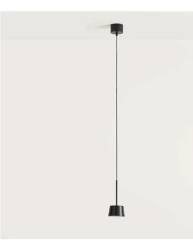 Lámpara colgante Nera - Aromas - Lámpara de metal negro mate, LED 8W 3000K