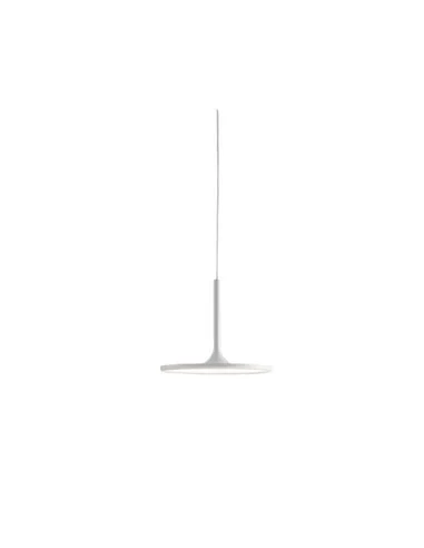 Lámpara colgante Net - LedsC4 - Lámpara LED minimalista blanca, altura regulable