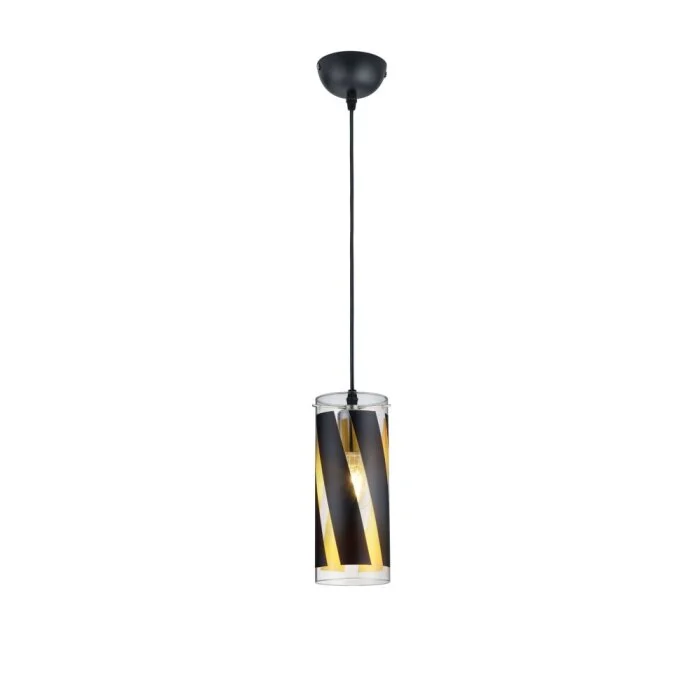 Lámpara Colgante Reality FARINA Negro, 1 luz