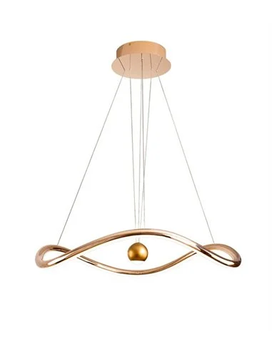 Lámpara colgante Romina - Schuller - Lámpara minimalista dorada