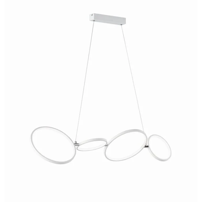 Lámpara Colgante Trio Leuchten RONDO LED Blanca, 1 luz