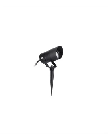 Lámpara con estaca Ousia - FORLIGHT - Lámpara de exterior negra, IP65