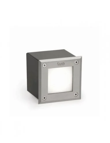 Empotrable de suelo Led-18 - Faro - Foco cuadrado INOX para exterior