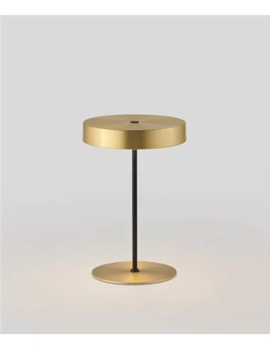 Lámpara de mesa Ambor – Aromas – Lámpara dorada, LED 3000K, Regulable