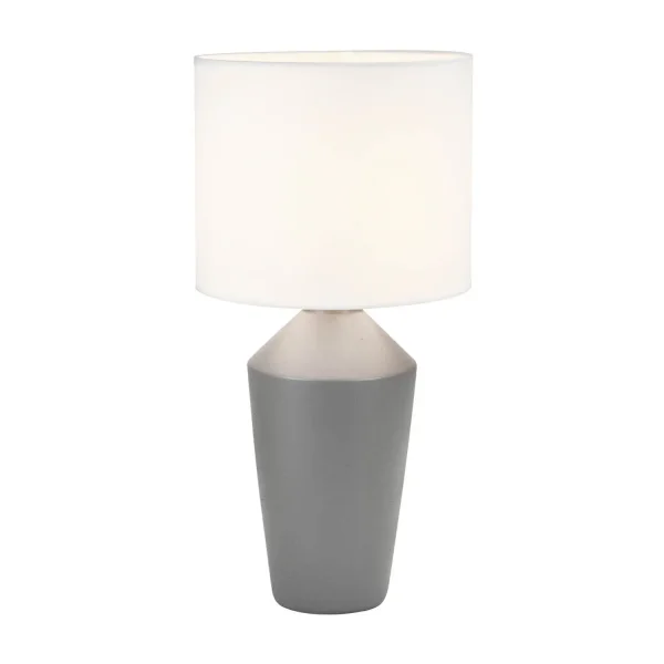 LÁMPARA DE MESA CERÁMICA GRIS 52CM BASILEA
