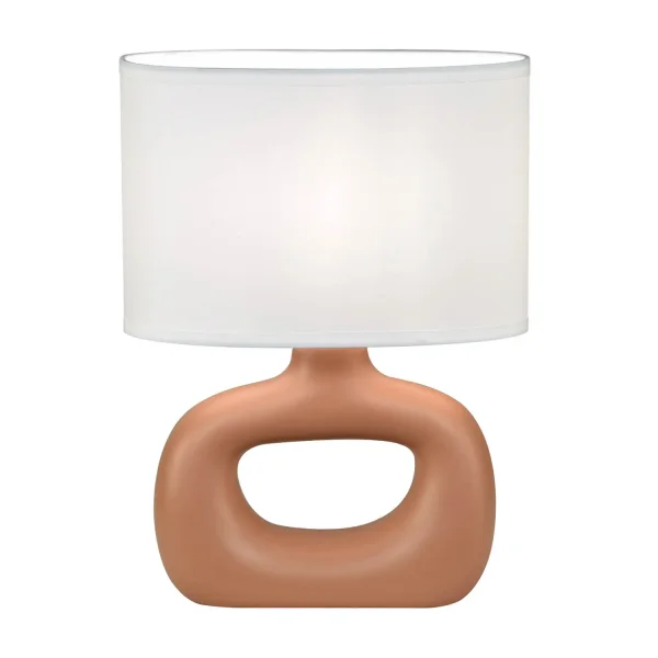 LÁMPARA DE MESA CERÁMICA TERRACOTA E14 MALDEN