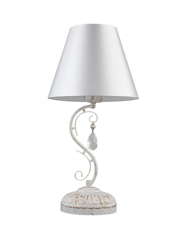Lámpara de Mesa Clematis Blanca y dorada