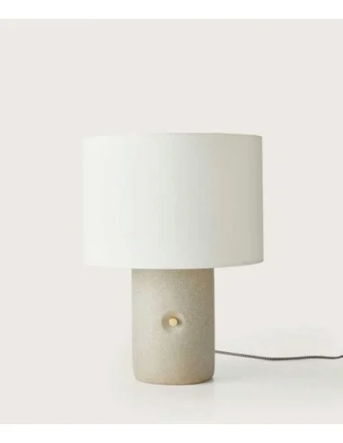 Lámpara de mesa Sand - Aromas - Lámpara de terrazo gris, Regulable, LED 2700K