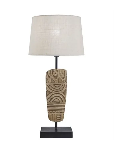Lámpara de mesa Tribale - AJP - Diseño africano de madera