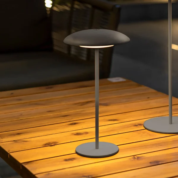LÁMPARA DE MESA EXTERIOR IP44 BATERIA ANTRACITA SARDINIA 30