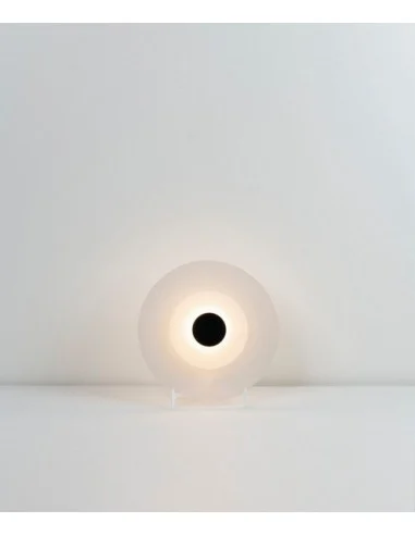 Lámpara de mesa Halos - Milan -  Lámpara LED con pantalla difusora de vidrio