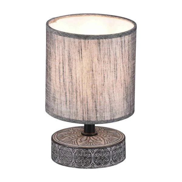 LÁMPARA DE MESA NEKANE CERÁMICA GRIS E14