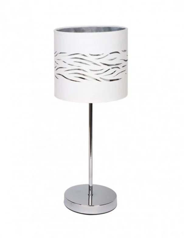 Lámpara de Mesa Niebla Blanco Plata