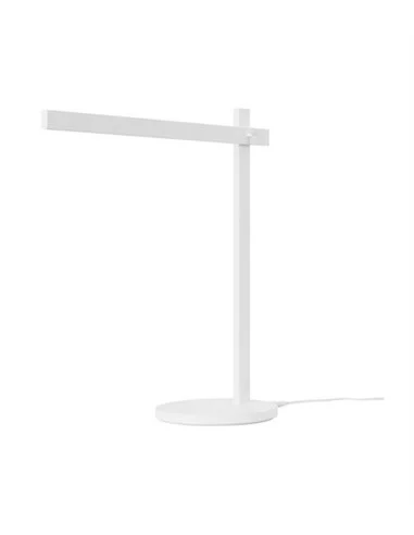 Lámpara de mesa Touch - FORLIGHT - Lámpara de escritorio blanca, luz orientable LED regulable