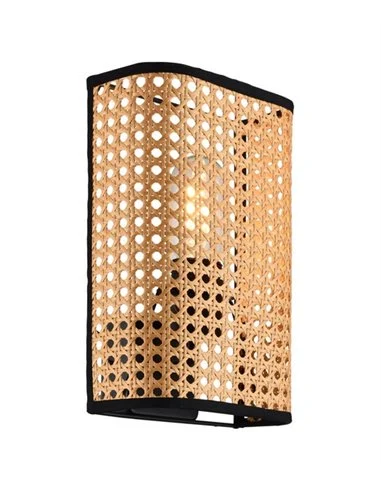 Lámpara de pared Oyster - AJP - Lámpara decorativa de malla de ratán