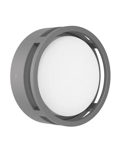 Lámpara de pared/techo de exterior Alhambra - Iberlamp - Lámpara redonda antracita, Ø 24 cm