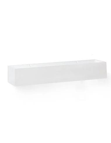 Lámpara de pared Tera – Faro – Aplique de yeso blanco, LED 2700K