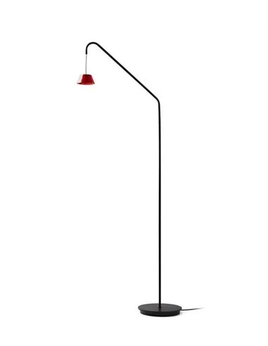 Lámpara de pie Absidiola - Luxcambra - Lámpara de pie arco con pantalla cónica de cerámica