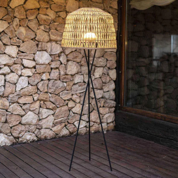 LÁMPARA DE PIE EXTERIOR SIN CABLE AMALFI BATERIA RECARGABLE