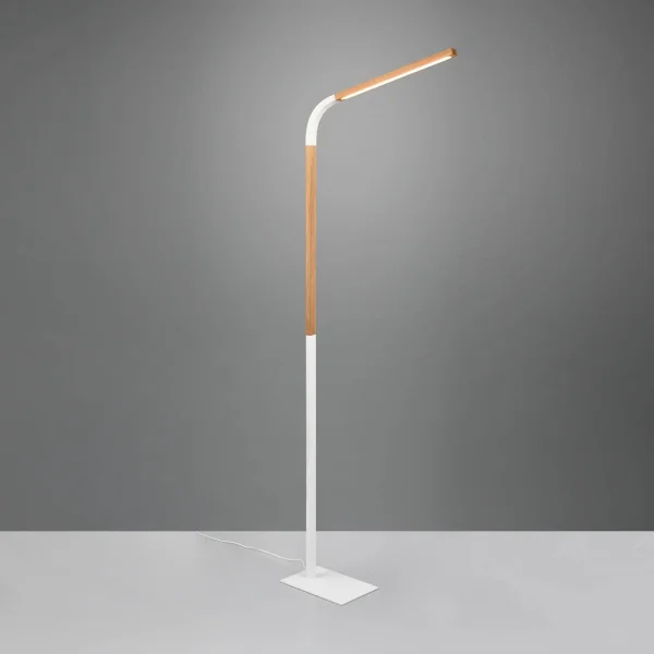 LÁMPARA DE PIE LED 11W 3000K METAL BLANCO NELSON