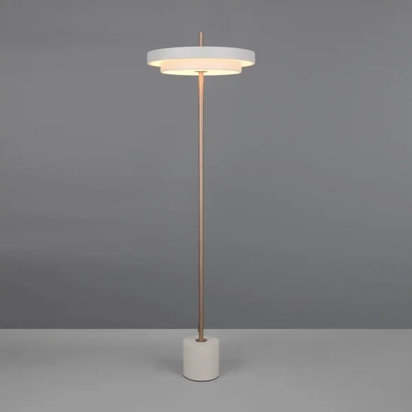 LÁMPARA DE PIE LED 21W REGULABLE 2300-3000-4000K GRIS CÁLIDO ELIX