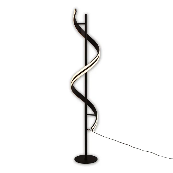 LÁMPARA DE PIE LED 41 W 4000K NEGRO LUMINOZA