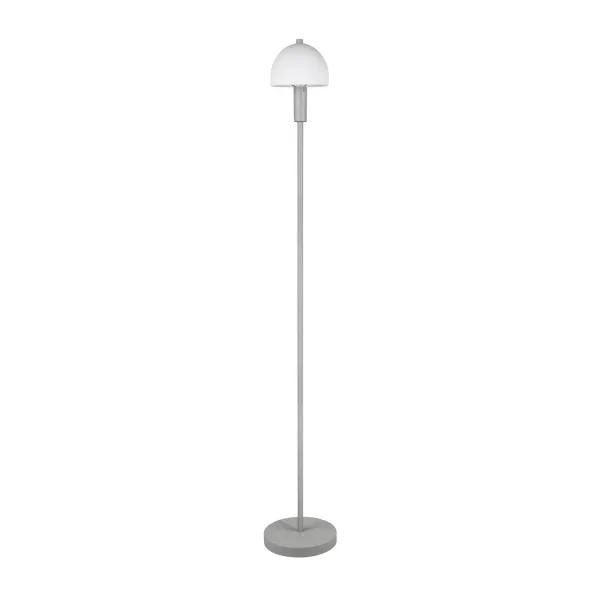 LÁMPARA DE PIE METAL GRIS ABSOLUTO E14 GASPAR