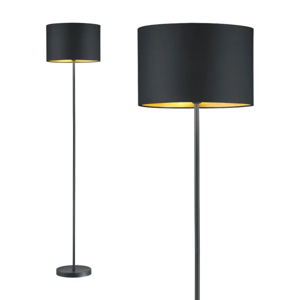 LÁMPARA DE PIE MIDDLETON NEGRO E27