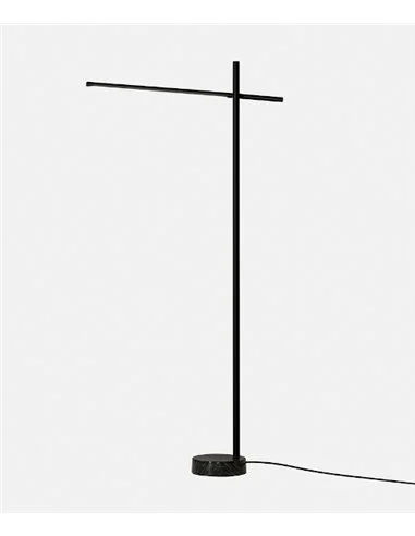 Lámpara de pie Tubs - LedsC4 - Base en mármol, orientable y regulable