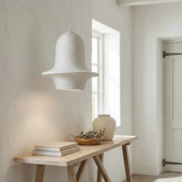LÁMPARA DE TECHO 1 LUZ E27 35CM BLANCA RENATA