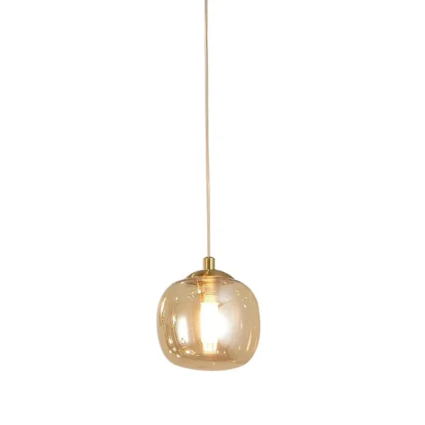LÁMPARA DE TECHO 1 LUZ TULIPA ÁMBAR Ø15CM G9 NICOLETTA