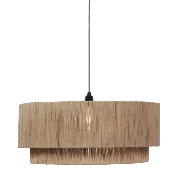 LÁMPARA DE TECHO 1 LUZ YUTE NATURAL Ø60CM E27 LEIKO