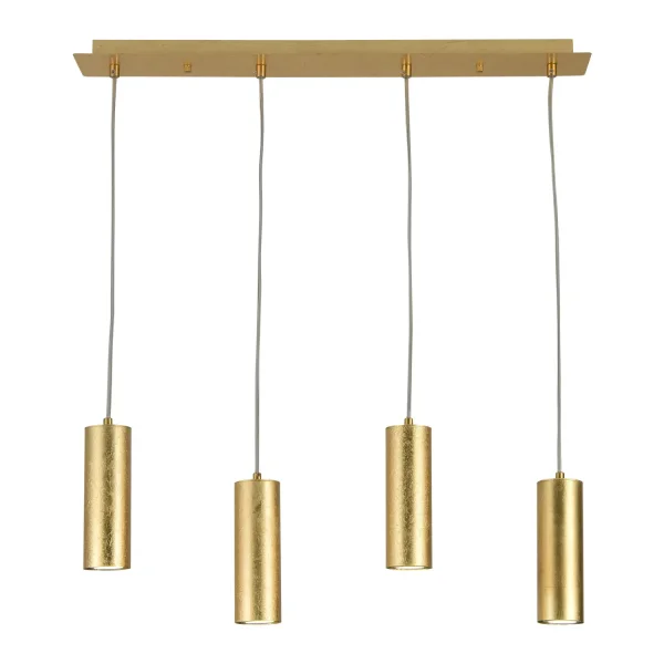 LÁMPARA DE TECHO 4 LUCES PAN DE ORO GU10 ADARA