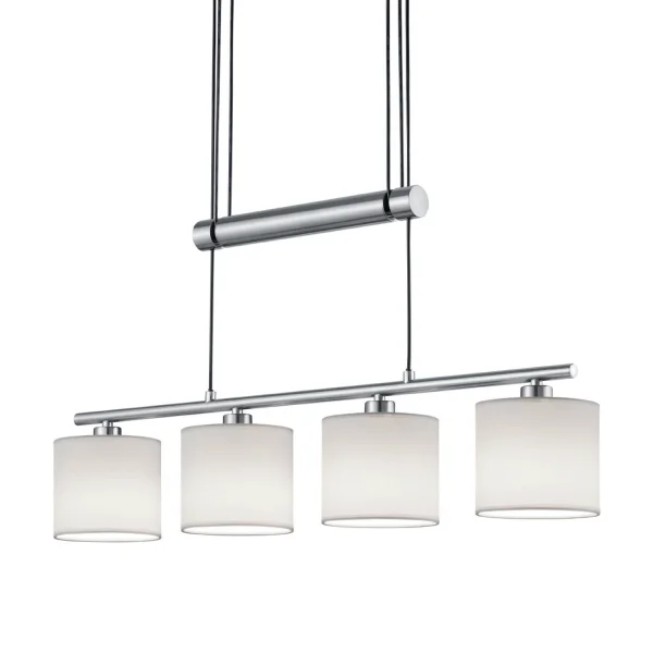 LÁMPARA DE TECHO 4 LUCES OLIVIA BLANCO
