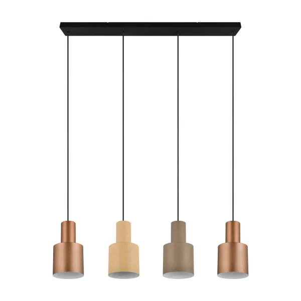 LÁMPARA DE TECHO COLGANTE 4 LUCES E27 AQUILES