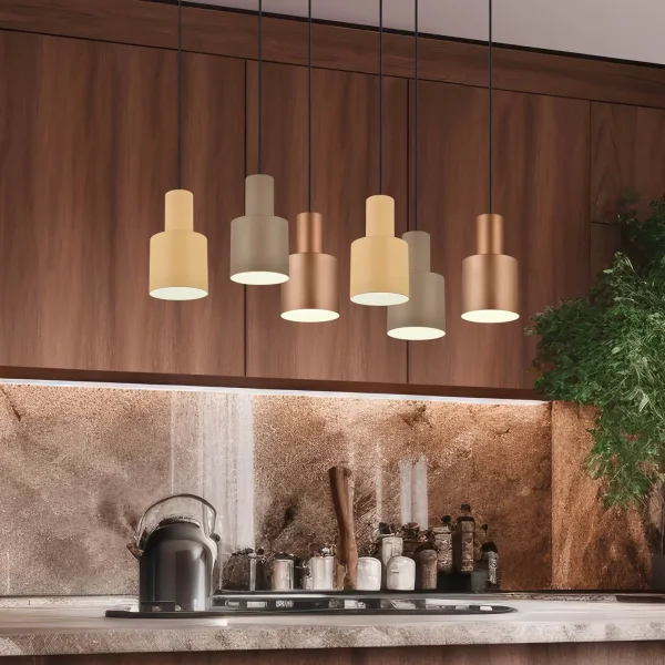 LÁMPARA DE TECHO COLGANTE 6 LUCES E27 AQUILES