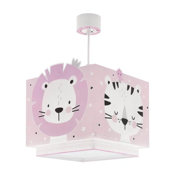 LÁMPARA DE TECHO INFANTIL BABY JUNGLE ROSA