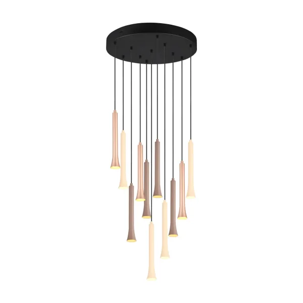 LÁMPARA DE TECHO LED 11 LUCES 33W REGULABLE BASE CIRCULAR FABIOLA