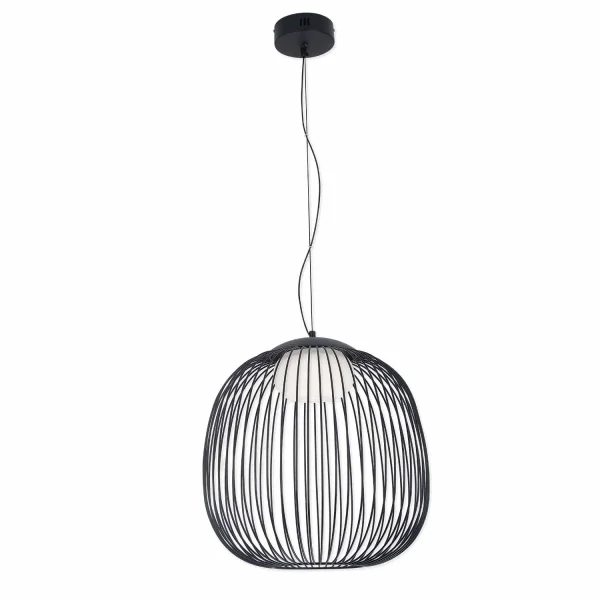 LÁMPARA DE TECHO LED 13W 3000K-4000K-6000K Ø40CM NEGRO ARVEN