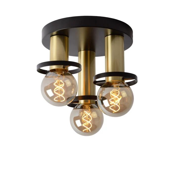 Lámpara de Techo Lucide ANAKA Negro, 3 luces