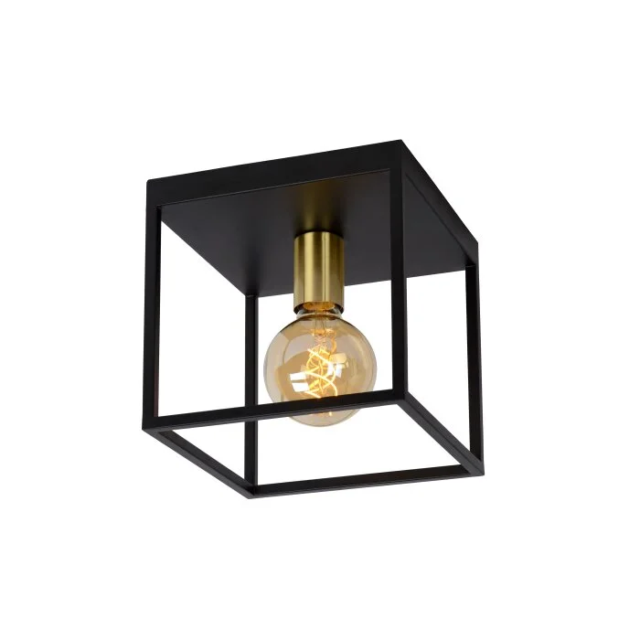 Lámpara de Techo Lucide RUBEN Negro, 1 luz