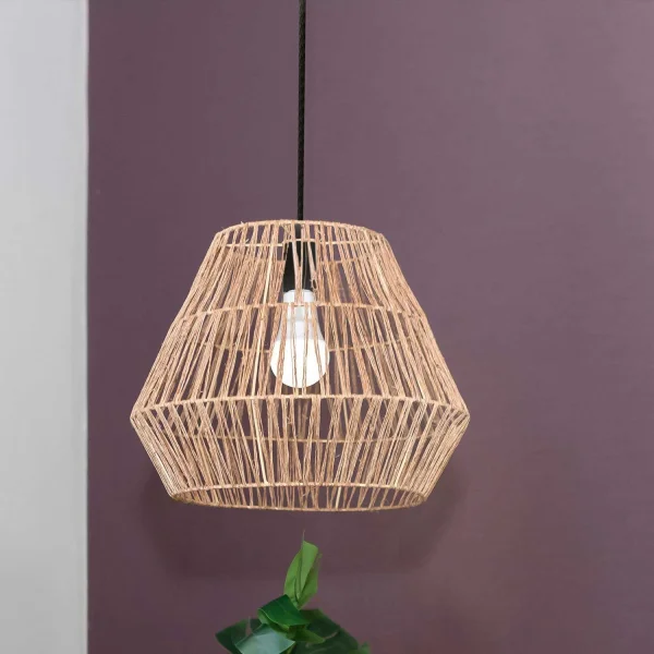 LÁMPARA DE TECHO Ø 40 CM FIBRAS NATURALES SISINE USO INTERIOR